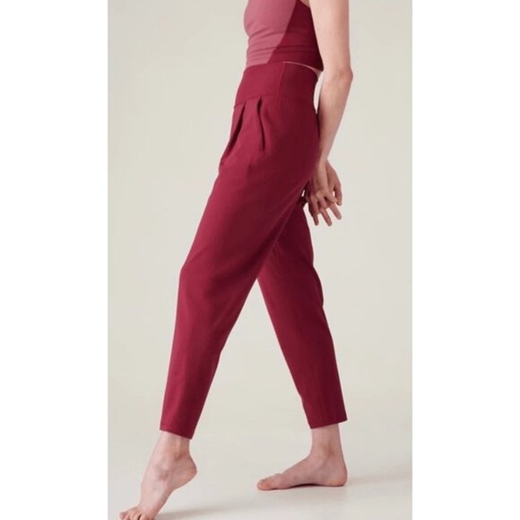 Athleta Coffeeberry Elation Pants Size Small 47932 - Picture 3 of 14